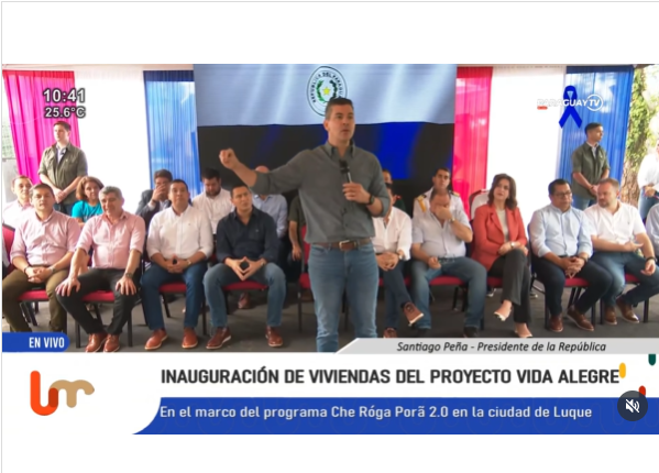 Acto de inauguración de viviendas del Proyecto Vida Alegre Luque I